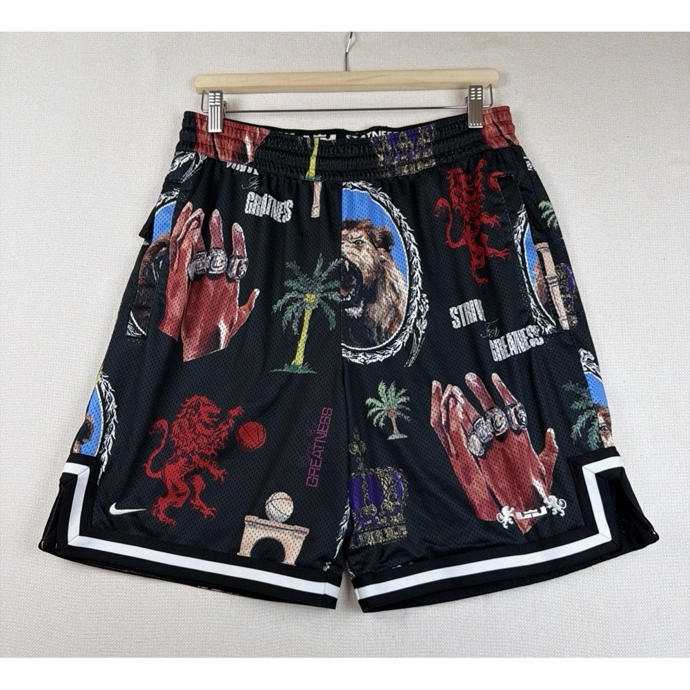 Nike LeBron Dri-Fit DNA Strive For Greatness Shorts Mens Size Medium FN3000 010